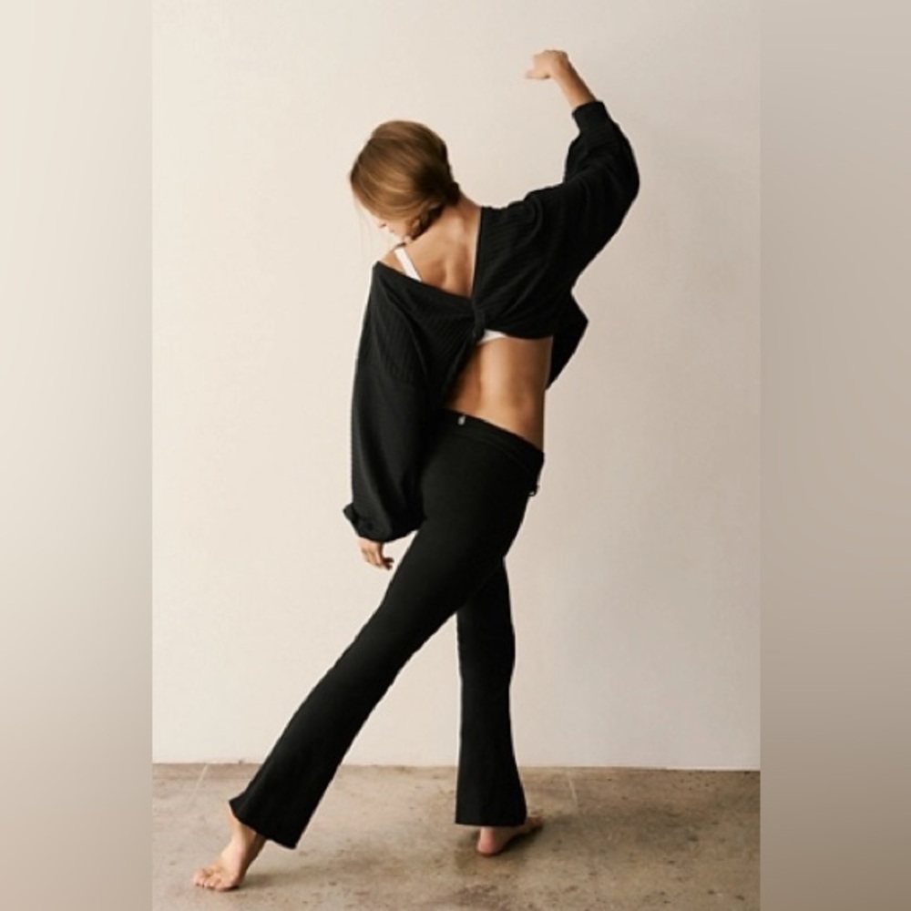 Free People Black Twist Up Layer